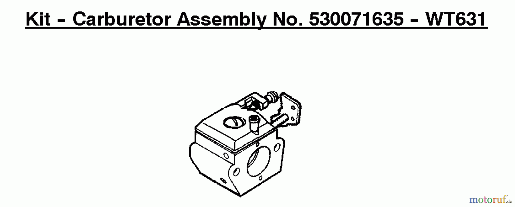  Poulan / Weed Eater Motorsensen, Trimmer TE400CXL (Type 1) - Weed Eater String Trimmer Kit - Carburetor Assembly