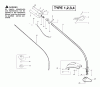 Poulan / Weed Eater TE450CXL (Type 2) - Poulan String Trimmer Listas de piezas de repuesto y dibujos Handle, Chassis & Bar Assembly
