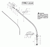 Poulan / Weed Eater TE450CXL LE (Type 2) - Poulan String Trimmer Listas de piezas de repuesto y dibujos Driveshaft & Cutting Head