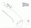 Poulan / Weed Eater W25CF(967184201) - Weed Eater String Trimmer (2012-11) Listas de piezas de repuesto y dibujos SHAFT HANDLE