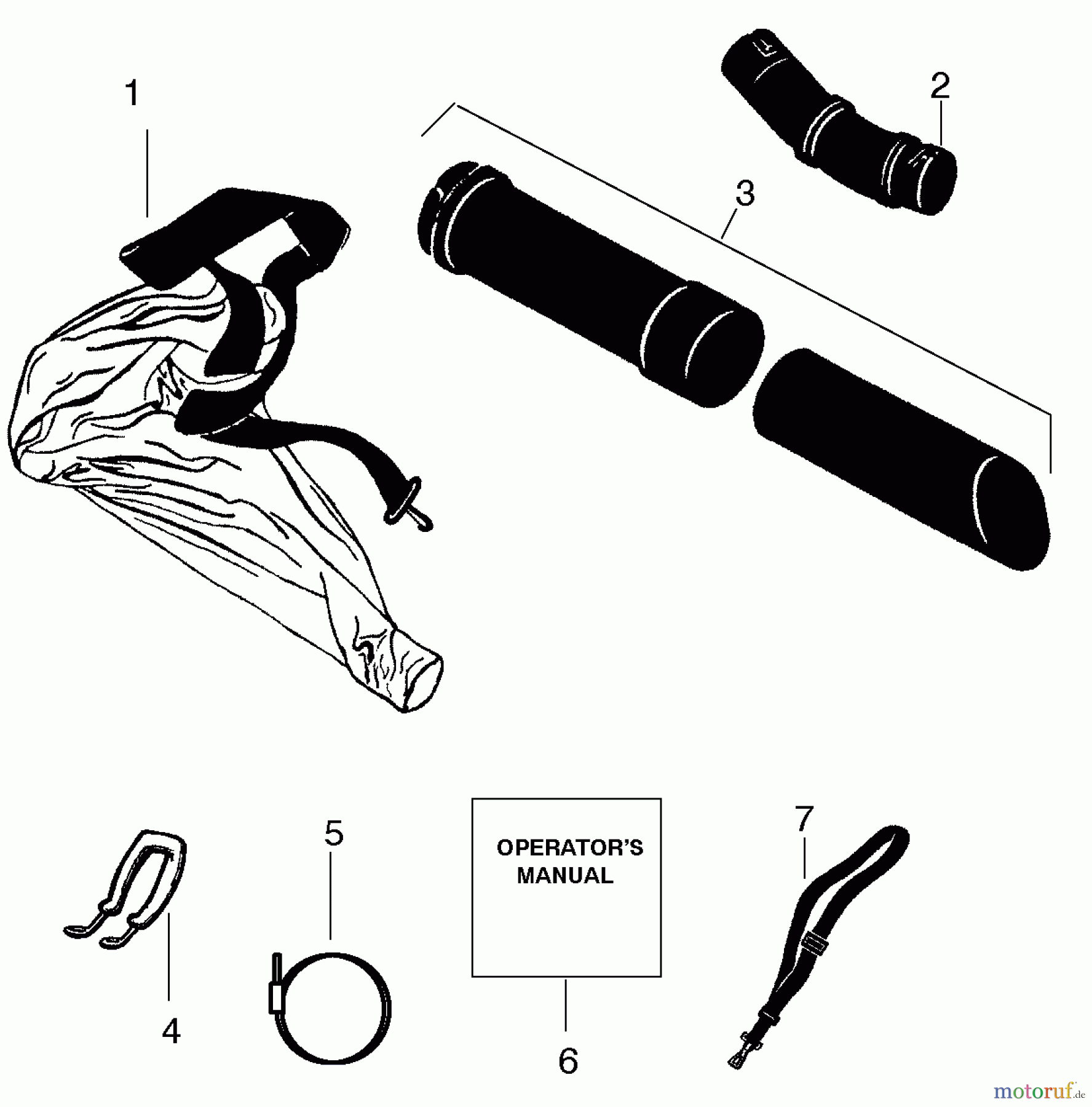  Poulan / Weed Eater Bläser / Sauger / Häcksler / Mulchgeräte SB30 - Weed Eater Blower Vacuum Attachment Kit #952701613
