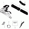 Poulan / Weed Eater SB30 - Weed Eater Blower Listas de piezas de repuesto y dibujos Vacuum Attachment Kit #952701613