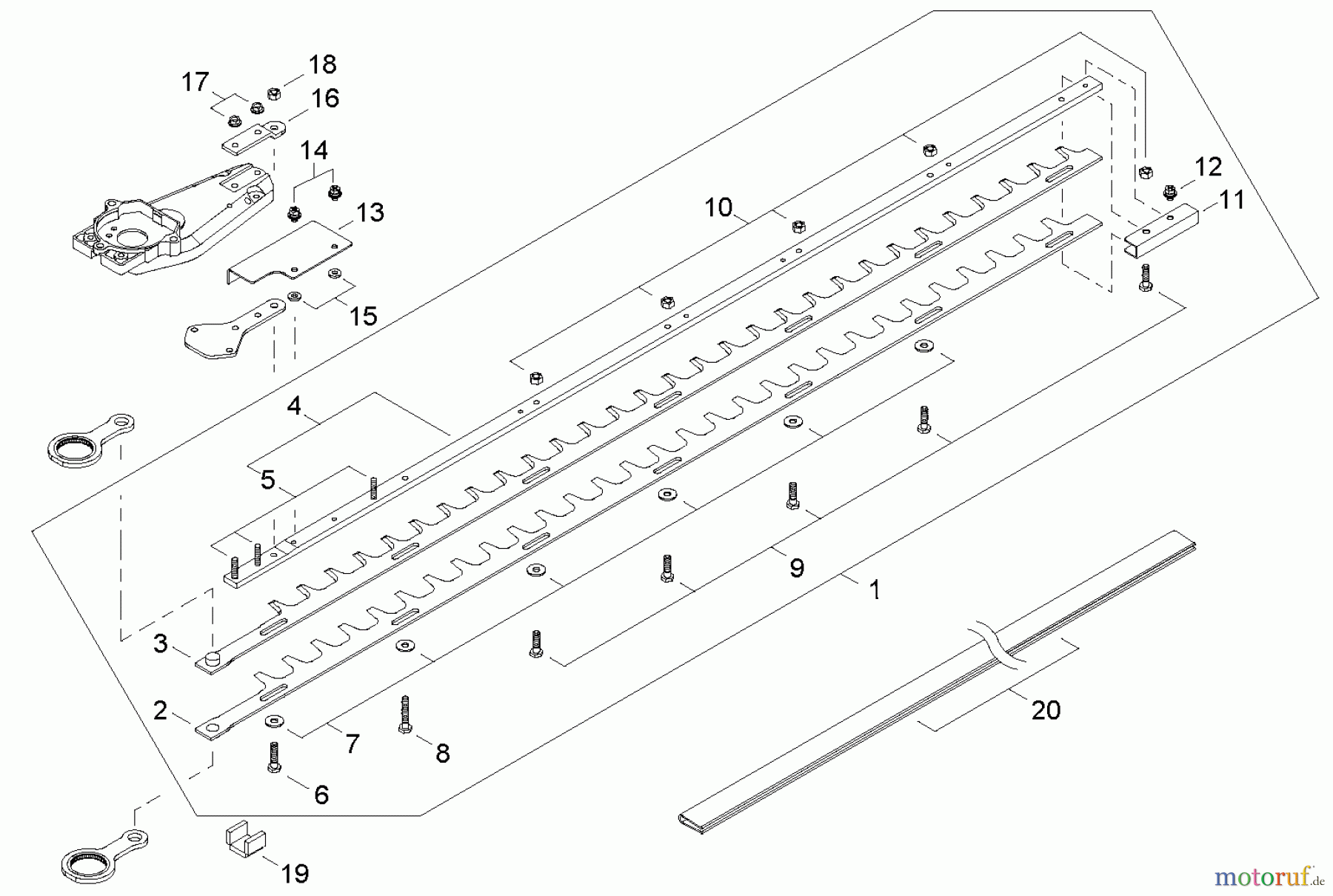  Shindaiwa Heckenscheren HT231 - Shindaiwa Hedge Trimmer, Single-Sided, S/N: T08613001001 - T086139999 40 