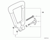 Shindaiwa PS344 - Power Broom, S/N: T15513001001 - T15513999999 Spareparts Front Handle