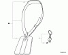 Shindaiwa BCK-12 - U-Handle Blade Combo Conversion Kit, for T344 String Trimmer, S/N: T14712001001 - T14712999999 Listas de piezas de repuesto y dibujos Shoulder Harness