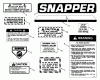 Snapper 30087 - 30" Rear-Engine Rider, 8 HP, Series 7 Spareparts Decals