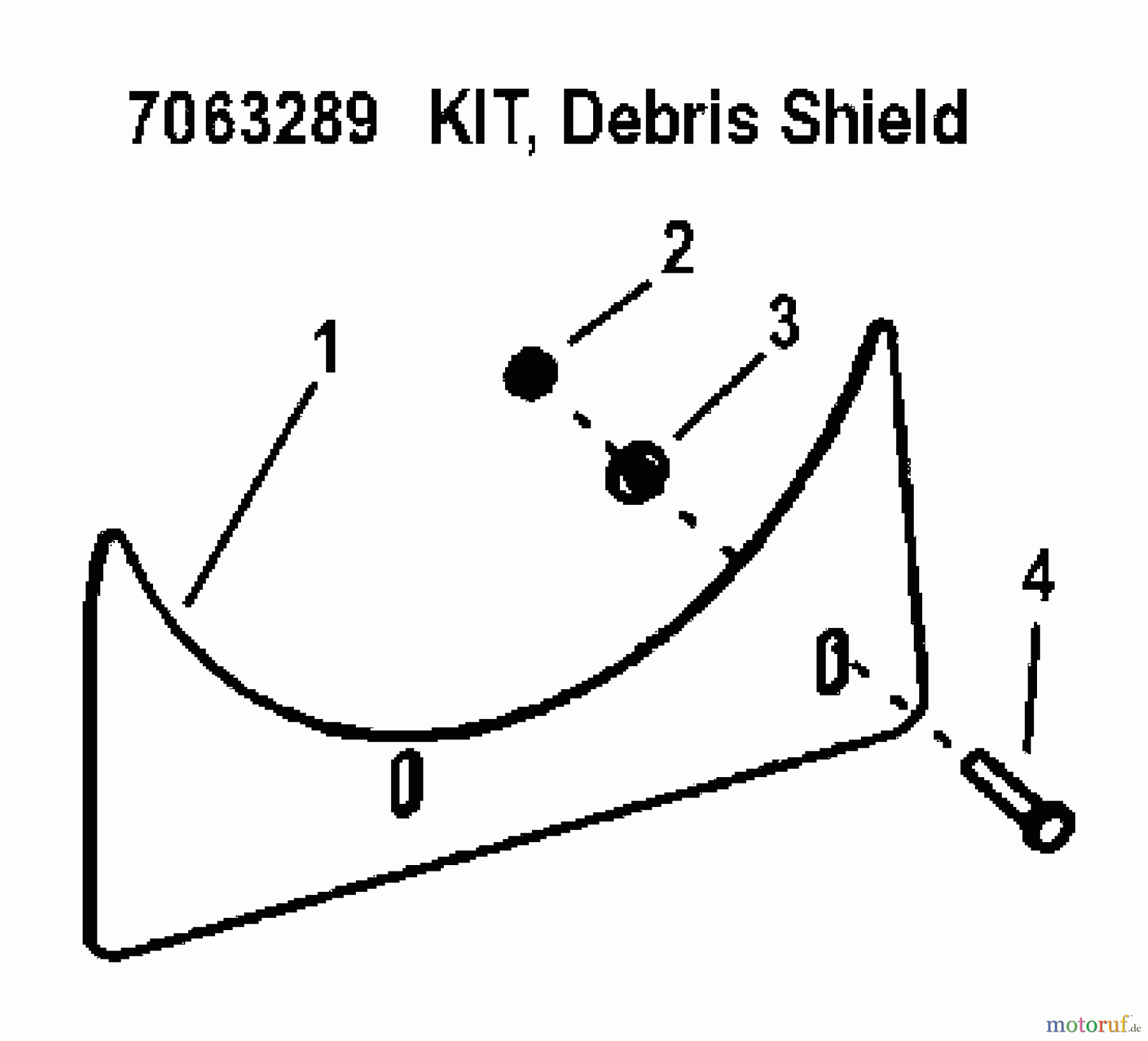  Snapper Zubehör. Rasenmäher 7063289 - Snapper Debris Shield, Single Bag Grass Catcher Kit KIT, DEBRIS SHIELD