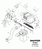Snapper 7063375 - Twin Bag Catcher, 48" Z-VAC CZT/VZT Pièces détachées Z-Vac CZT/HZT Catcher Group