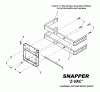 Snapper 7600026 - Large Clamshell Grass Catcher, 48" NZM Spareparts CLAMSHELL CATCHER MOUNT GROUP