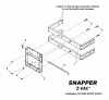 Snapper 7600027 - Large Clamshell Grass Catcher, 52" NZM Spareparts CLAMSHELL CATCHER MOUNT GROUP