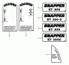 Snapper ET300 - Edger Trimmer, 3 HP, Series 0 Spareparts Decals