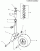 Snapper FM7300 (84320) - 73" Commercial Lawn & Turf Series 0 Listas de piezas de repuesto y dibujos Caster Assembly