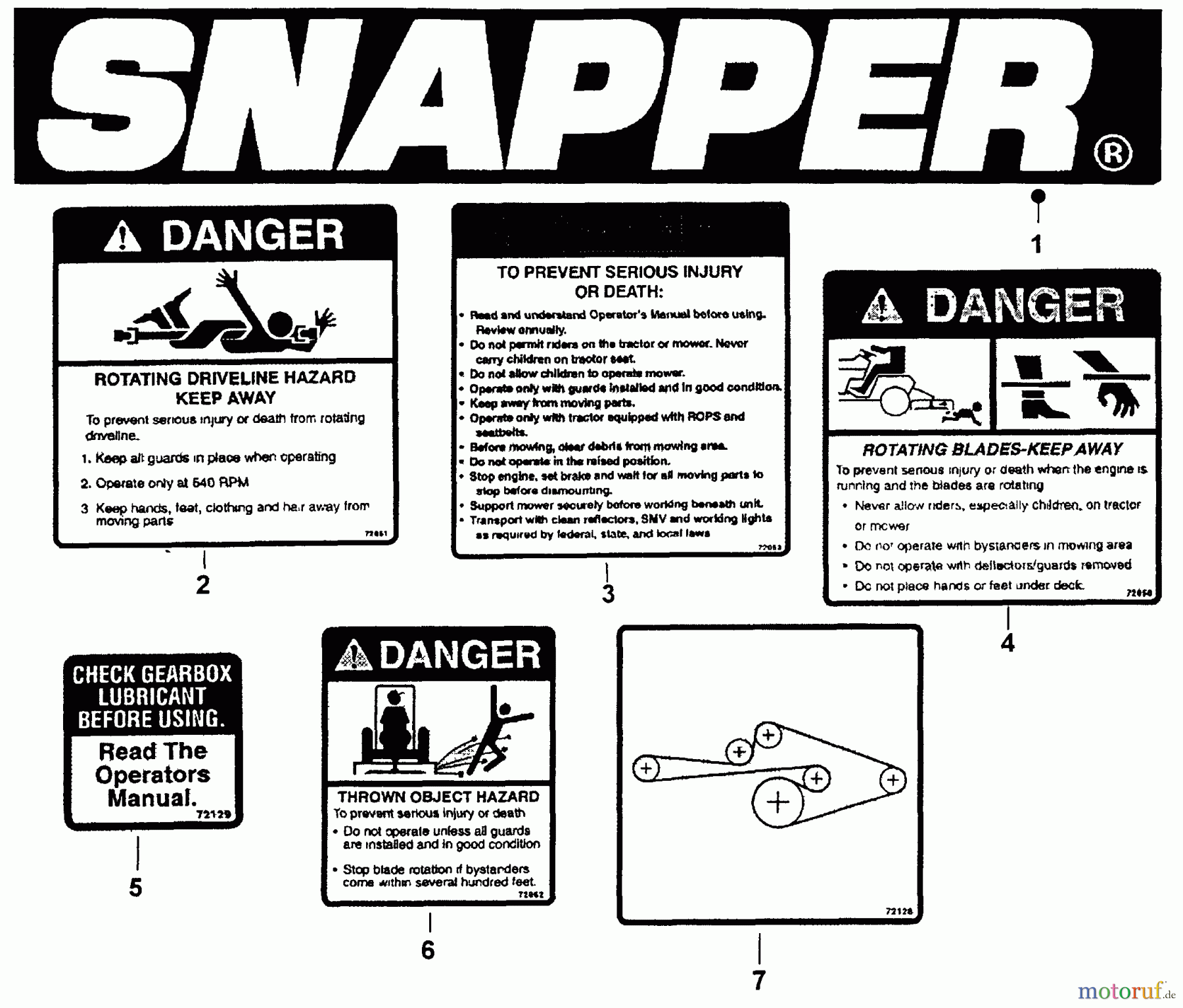  Snapper Mähdecks FM7300 (84320) - Snapper 73