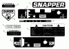 Snapper PP71404KV - Wide-Area Walk-Behind Mower, 14 HP, Gear Drive, Pistol Grip, Series 4 Spareparts Decals