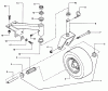 Snapper PL7H1404KWV (80695) - Wide-Area Walk-Behind Mower, 14 HP, Hydro Drive, Loop Handle, Series 4 Spareparts Caster Wheel & Tire Assembly