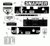 Snapper SPL140KW - Wide-Area Walk-Behind Mower, 14 HP, Gear Drive, Loop Handle, Series 0 Spareparts Decals