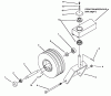 Snapper Z4804M - 48" Deck, Mid Mount ZTR, Series 4 Listas de piezas de repuesto y dibujos Caster Wheel Assembly