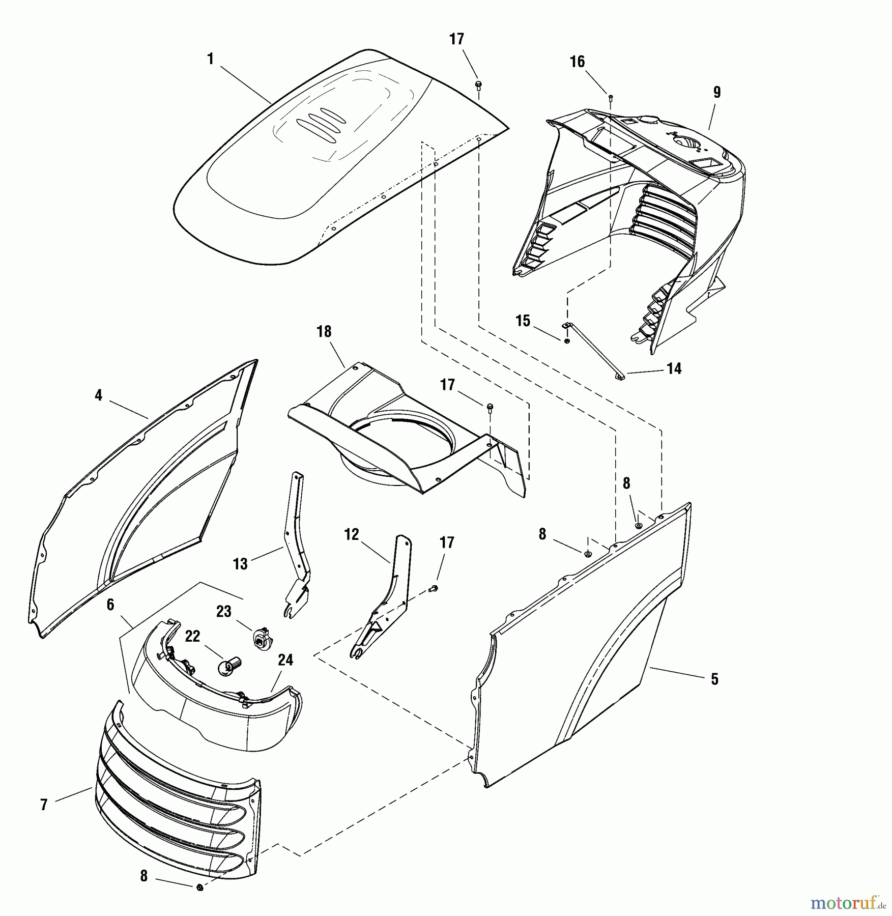  Snapper Rasen- und Gartentraktoren YT2452F (2691047-00) - Snapper 52
