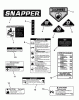 Snapper C3012523BVE (7800366) - 30" Rear-Engine Rider, 12.5 HP, Series 23, California Spareparts DECALS
