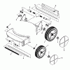 Snapper LW307T-2 - 19" Walk-Behind Mower, 3 HP, 2 Cycle, Steel Deck, Series 7 Spareparts Wheels, Guard, Axles