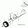 Snapper 21500C - 21" Walk-Behind Mower, 5 HP (1"Crankshaft) Steel Deck, Commercial Series 0 Listas de piezas de repuesto y dibujos Front Wheels, Brackets, Latches Commercial Models
