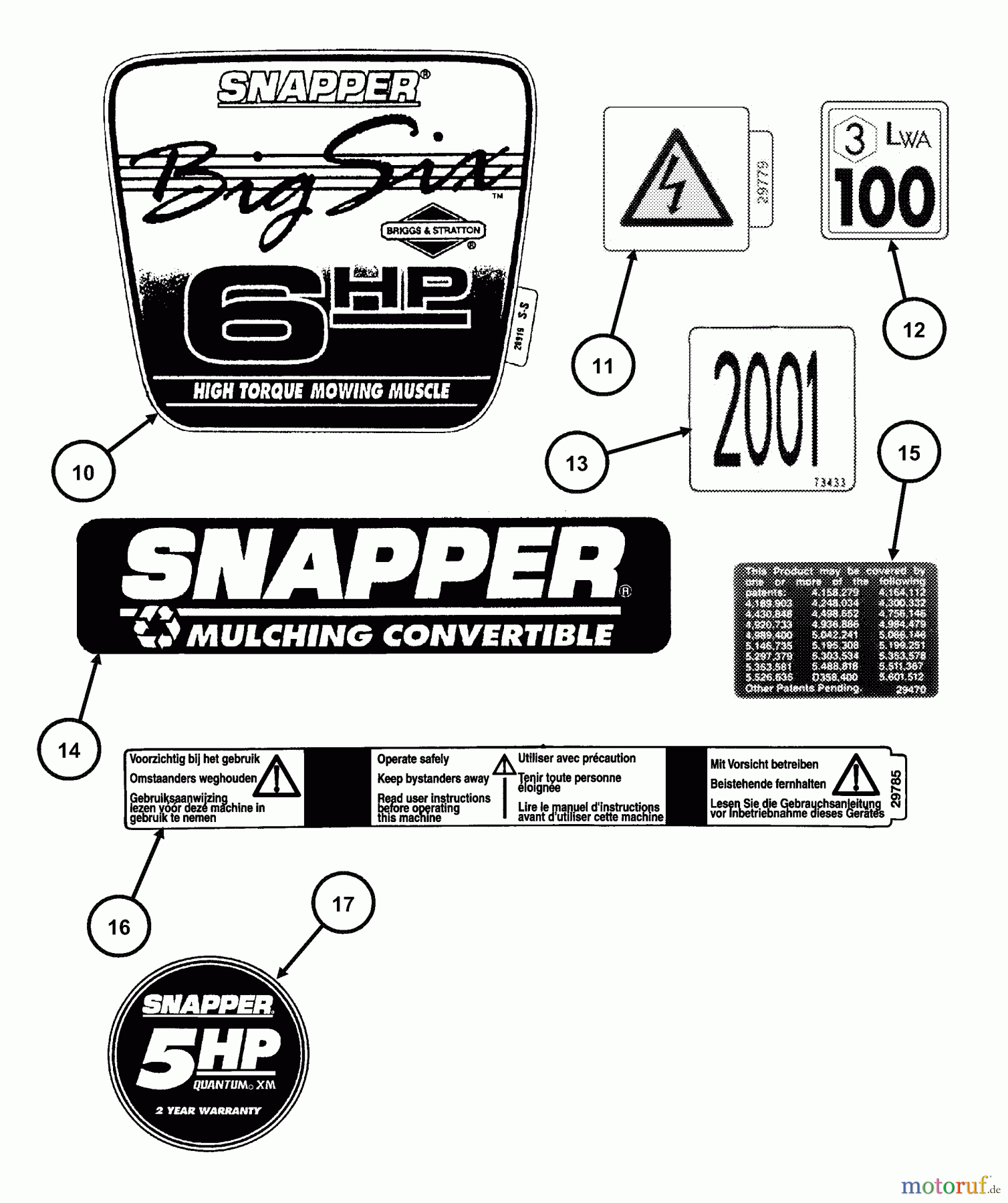  Snapper Rasenmäher RP215012T2 - Snapper 21