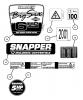 Snapper 216015 - 21" Walk-Behind Mower, 6 HP, Steel Deck, Series 15 Spareparts Decals (Part 2)