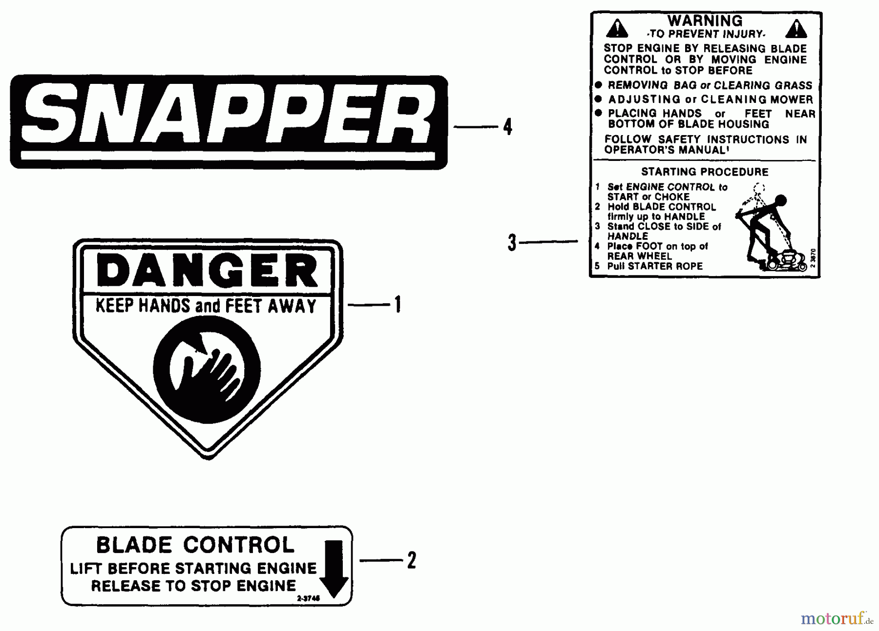  Snapper Rasenmäher CP21557BV - Snapper 21