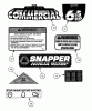 Snapper C216012RV (82409) - 21" Walk-Behind Mower, 6 HP, Steel Deck, Series 12 Listas de piezas de repuesto y dibujos Decals (Part 2)
