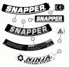 Snapper MRP216517B (84752) - 21" Walk-Behind Mower, 6.5 HP, Steel Deck, MR Series 17 Spareparts DECALS (Continued)