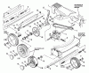 Snapper R20500 - 20" Walk-Behind Mower, 5 HP, Series 0 Listas de piezas de repuesto y dibujos Wheels, Guards, Axle, Transmission