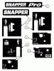 Snapper SPLH150KH (84277) - Wide-Area Walk-Behind Mower, 15 HP, Hydro Drive, Loop Handle, Series 0 Spareparts Decals (Part 2)