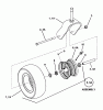 Snapper NZM25523KWV (7800057) - 52" Zero-Turn Mower, 25 HP, Kawasaki, Mid Mount, Z-Rider Commercial Lawn & Turf Series 3 Pièces détachées CASTER WHEEL ASSEMBLY