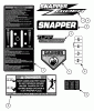 Snapper ZF2501KH (84574) - 25 HP Zero-Turn Mower, Out Front, Z-Rider Series 1 Spareparts Decals (Part 1)