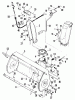 Snapper 7080575 - 38" Snowthrower Attachment LT (3 Piece Frames) Spareparts Blower & Discharge (Front) II