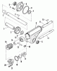 Snapper 7080575 - 38" Snowthrower Attachment LT (3 Piece Frames) Listas de piezas de repuesto y dibujos Gearbox Shafts