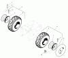 Snapper 9247E (1694602) - 24" Snowthrower, 9 HP, Two Stage, Large Frame, Series 7 (2005) Pièces détachées Wheel & Tires Group