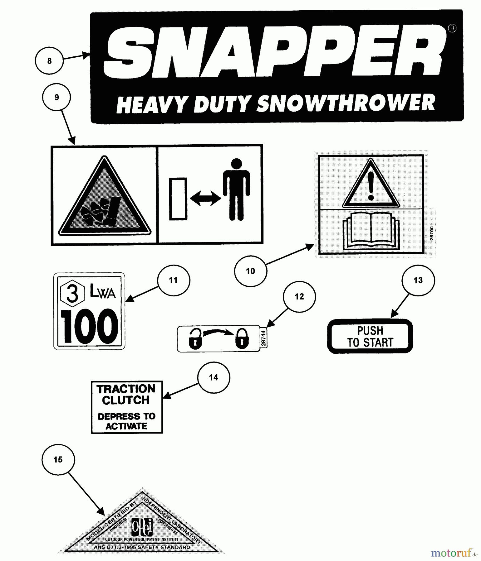  Snapper Schneefräsen 10305E - Snapper 30