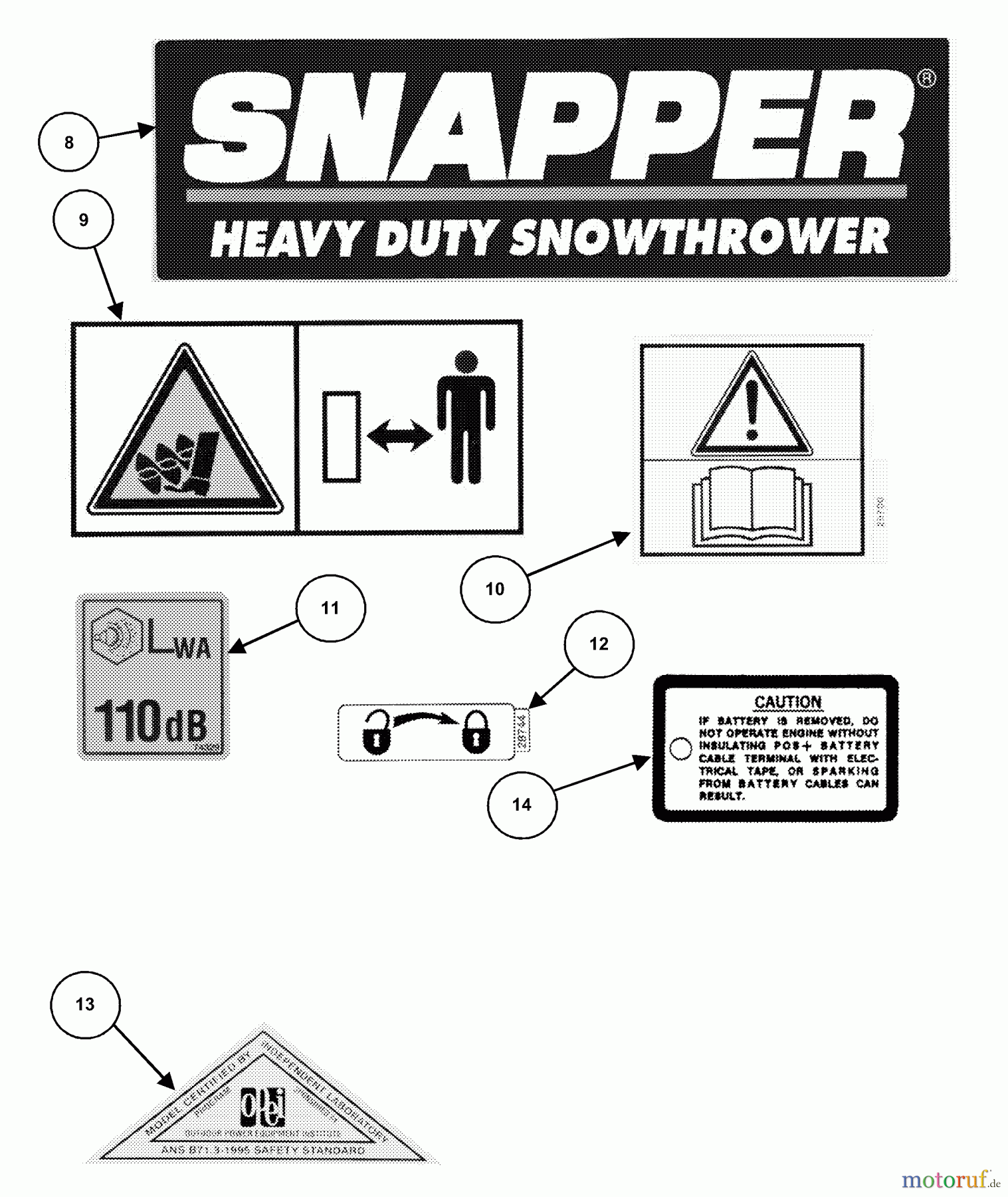  Snapper Schneefräsen 9266E - Snapper 26