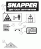 Snapper 8246 - 24" Snowthrower, 8 HP, Two Stage, Large Frame, Series 6 Listas de piezas de repuesto y dibujos Decals (Part 2)