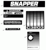 Snapper C3203 (82467) - Snowthrower, Single Stage, Series 3 Spareparts Decals