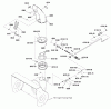 Snapper H824RX (1695851) - 24" Snowthrower, 9 HP, Two Stage, Intermediate Frame Listas de piezas de repuesto y dibujos Discharge Chute Group