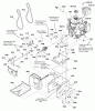 Snapper H824RX (1695851) - 24" Snowthrower, 9 HP, Two Stage, Intermediate Frame Listas de piezas de repuesto y dibujos Engine & Frame Group