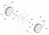 Snapper H824RX (1695851) - 24" Snowthrower, 9 HP, Two Stage, Intermediate Frame Listas de piezas de repuesto y dibujos Wheels & Tires Group