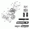 Snapper H924RX (1696008) - 24" Snowthrower, 9 HP, Two Stage Intermediate Spareparts Decals Group