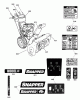 Snapper M924E (1695907) - 24" Snowthrower, 9 HP, Two Stage, Intermediate Frame Listas de piezas de repuesto y dibujos Decals Group