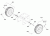 Snapper M924E (1695907) - 24" Snowthrower, 9 HP, Two Stage, Intermediate Frame Listas de piezas de repuesto y dibujos Wheel & Tire Group