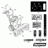 Snapper L1226EX (1696010) - 26" Snowthrower, 11.5 HP, Large Frame Pièces détachées Decals Group