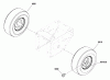 Snapper XL1738E (1695850) - 38" Snowthrower, 16.5 HP, Two Stage, Large Frame Listas de piezas de repuesto y dibujos Wheels & Tires Group