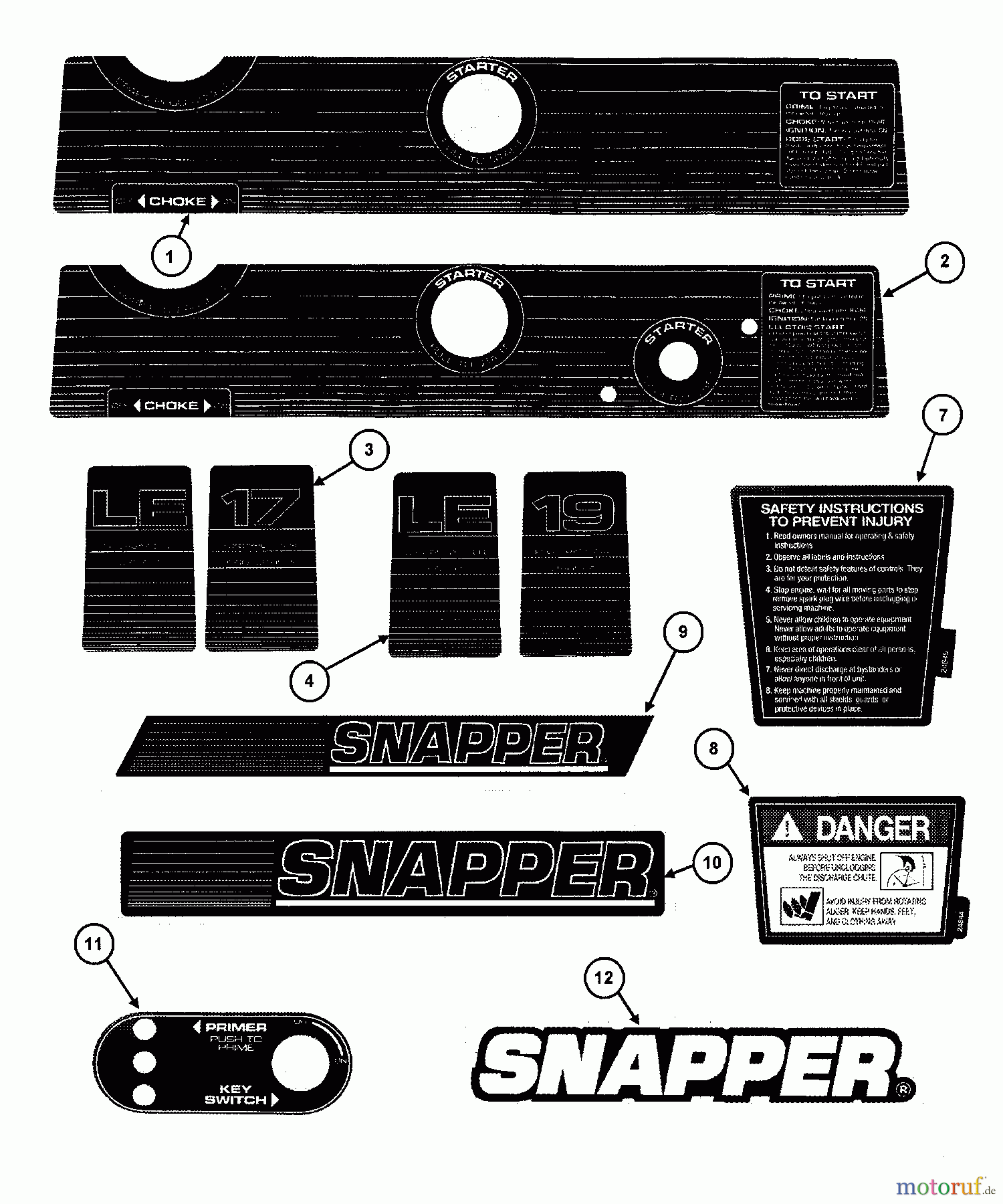  Snapper Schneefräsen LE3190R (84560) - Snapper 19